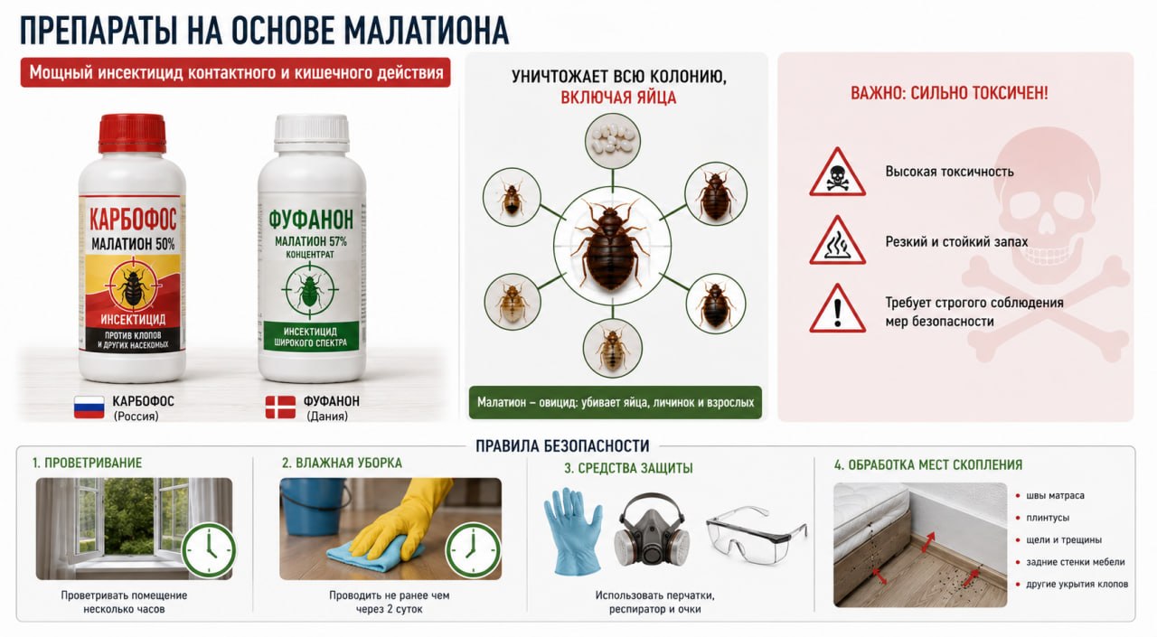 Препараты на основе малатиона